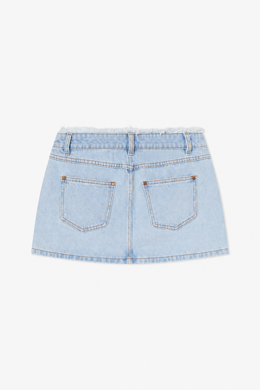 Light Blue Denim Mini Skirt