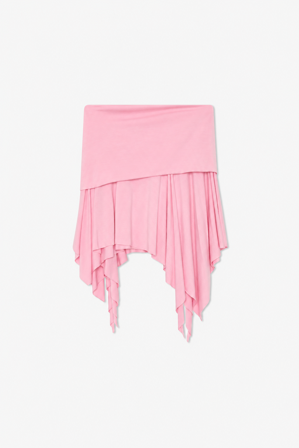 Pink Layered Asymmetric Skirt
