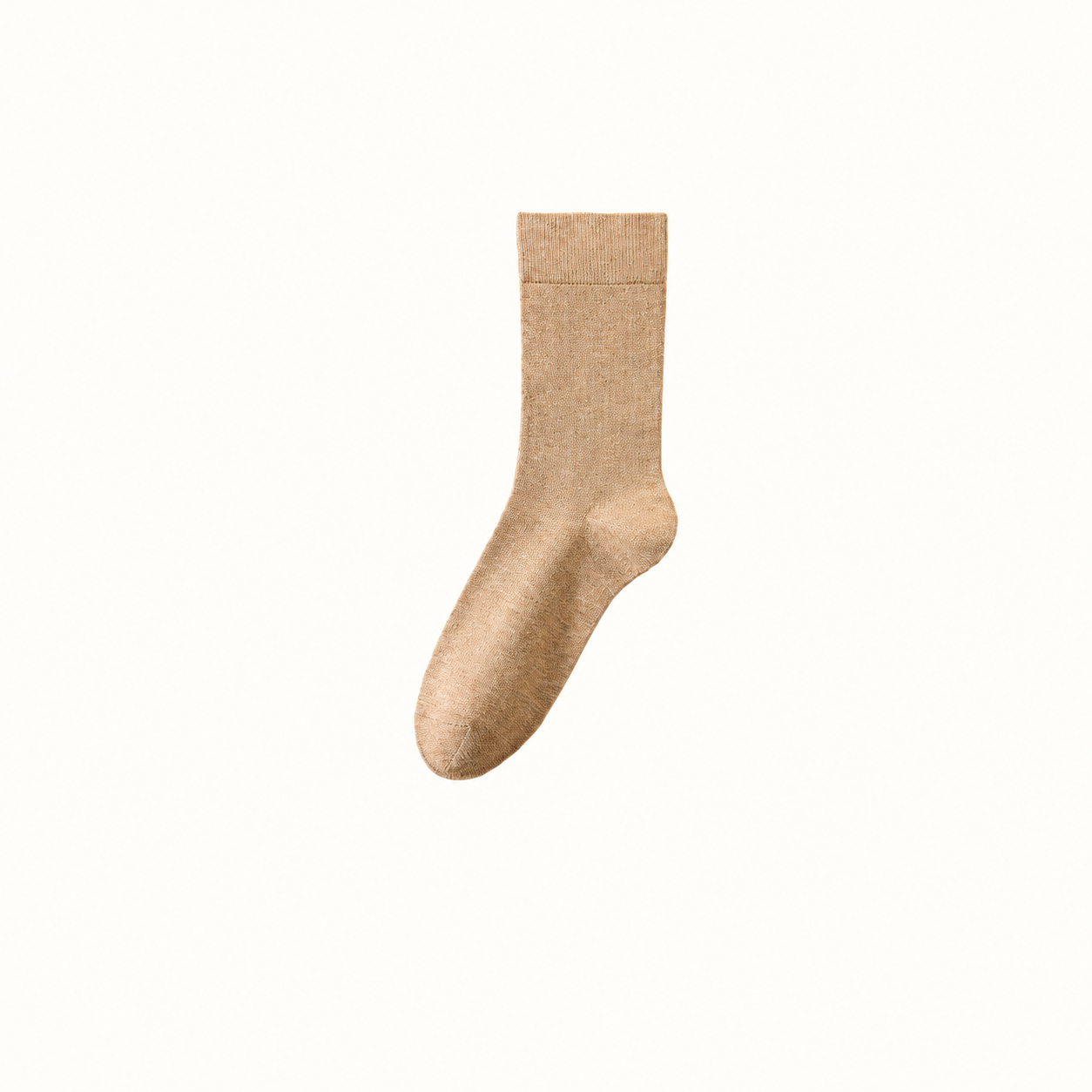 The Cotton Slouch Crew Sock — Apricot