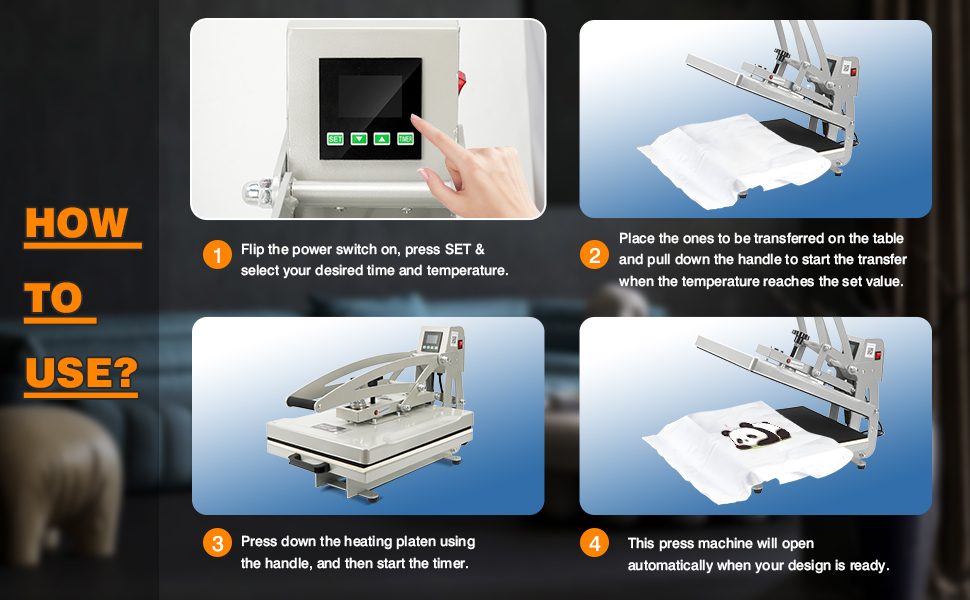 Auto Open Heat Press Machine with Slide Out Base