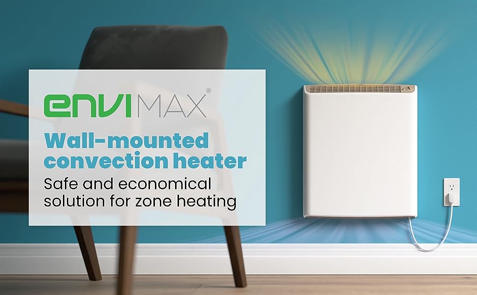 EnviMAX. Wall mounted convection heater. Safe and economical solution for zone heating