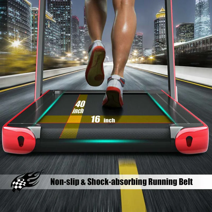 Eletriclife 2-in-1 Electric Folding Treadmill with Dual Display and Smart App Control