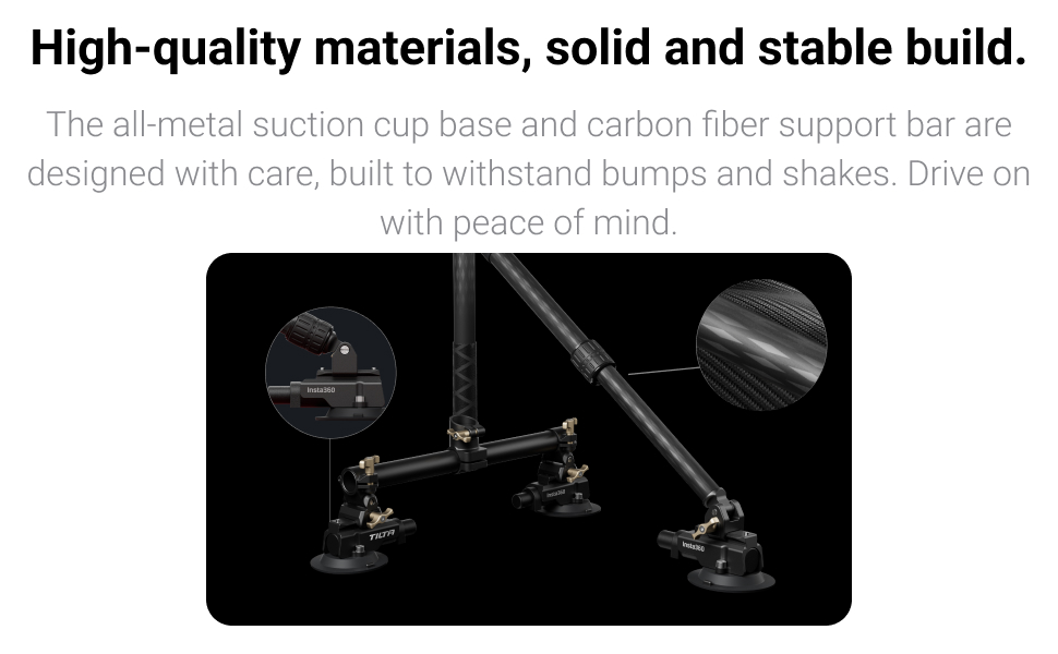 Dual/Triple Suction Cup Car Mount