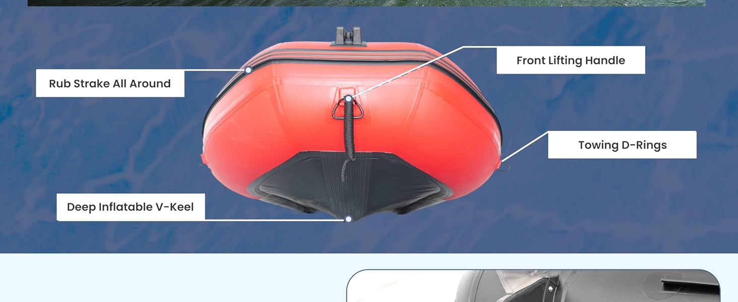 ALEKO Inflatable Boat Red