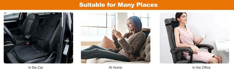 Eletriclife Vibration Massage Car Seat Cushion with 10 Vibration Motors
