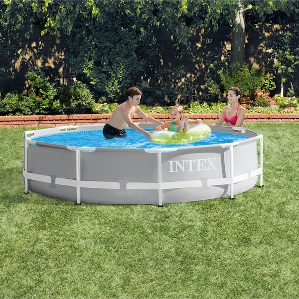 Intex 26700EH 10 ft. x 30 in. Prism Frame Steel Above Ground Outdoor Swimming Pool Intex 26700EH 10 ft. x 30 in. Prism Frame Steel Above Ground Outdoor Swimming Pool - 3
