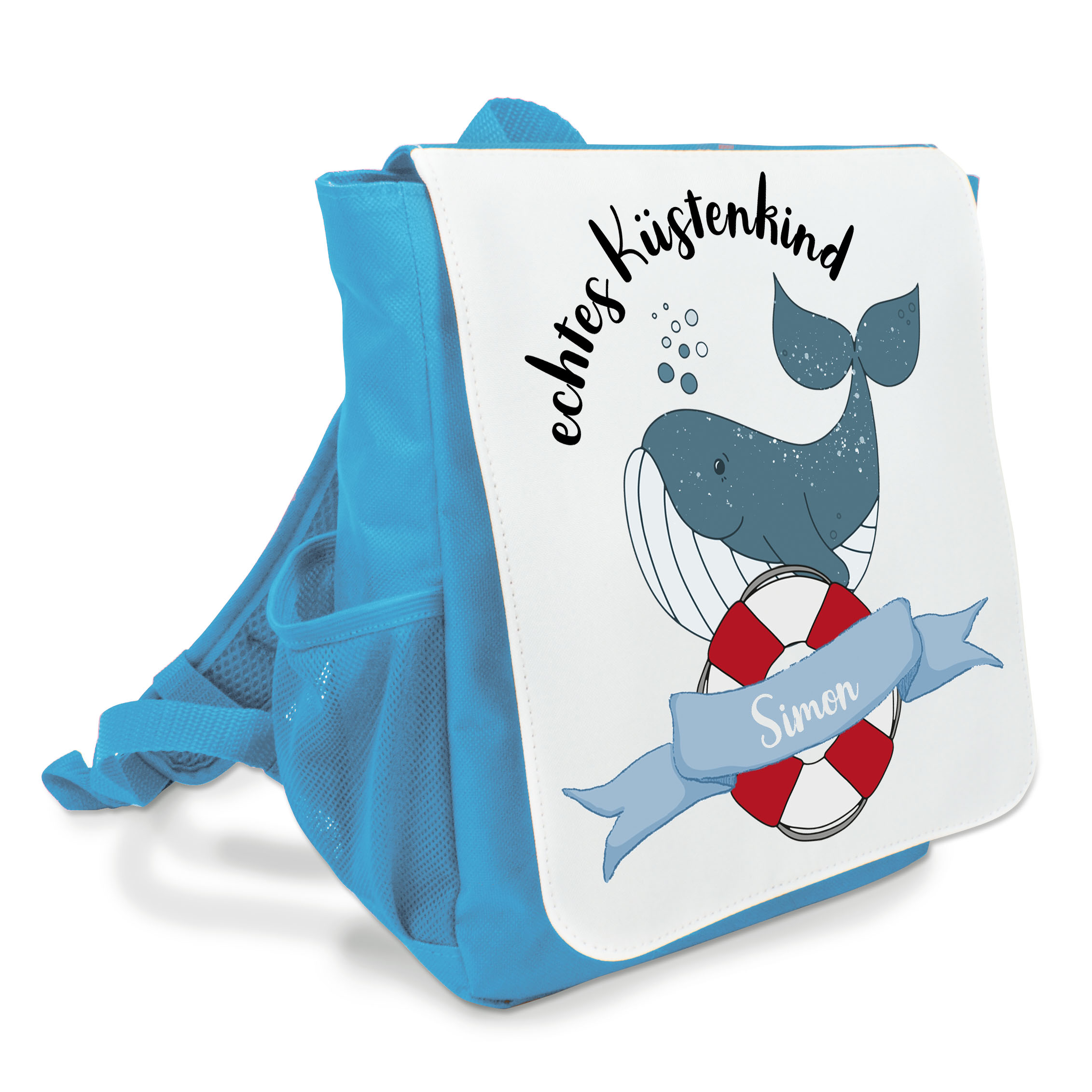 personalisierter Kinderrucksack Küstenkind mit Namen