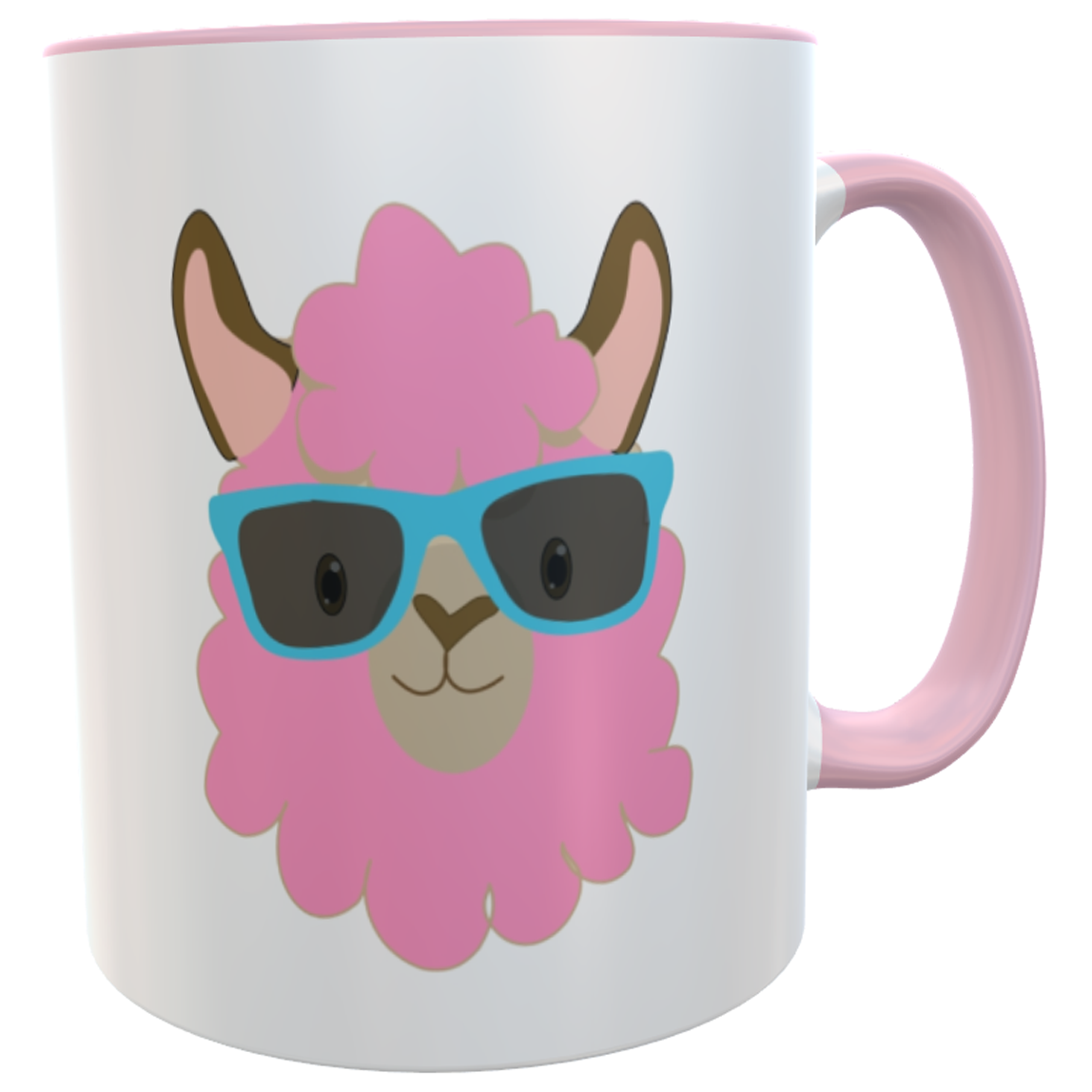 Bürotasse Bitte nicht stören - Lama - rosa
