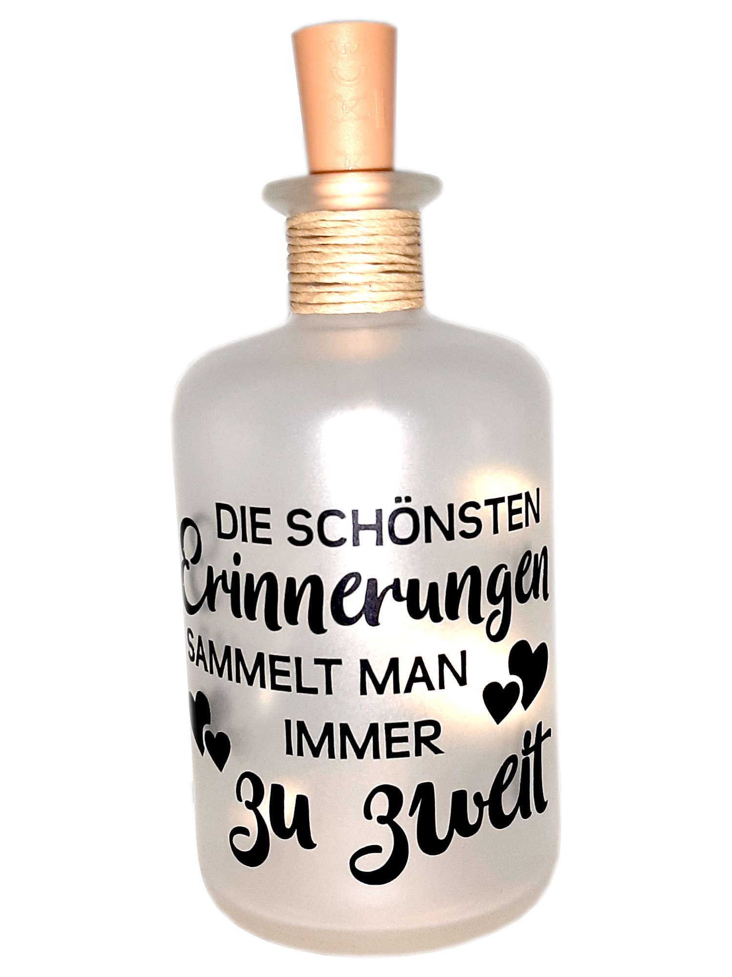 LED-Leuchtflasche Liebe Geschenk