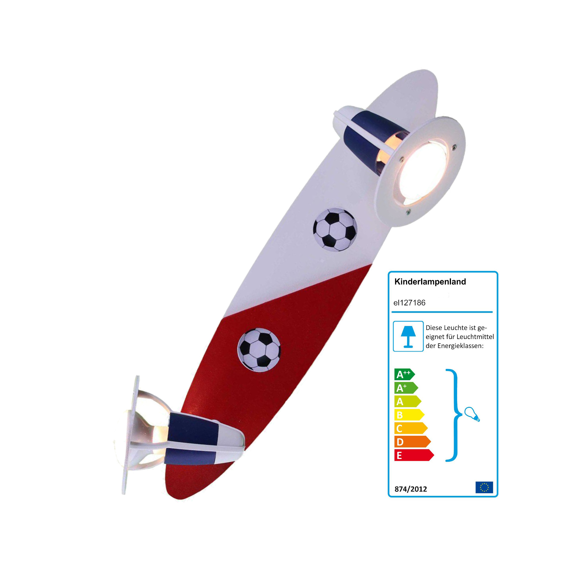 Elobra Strahlerleiste Fußball rot/weiß/blau