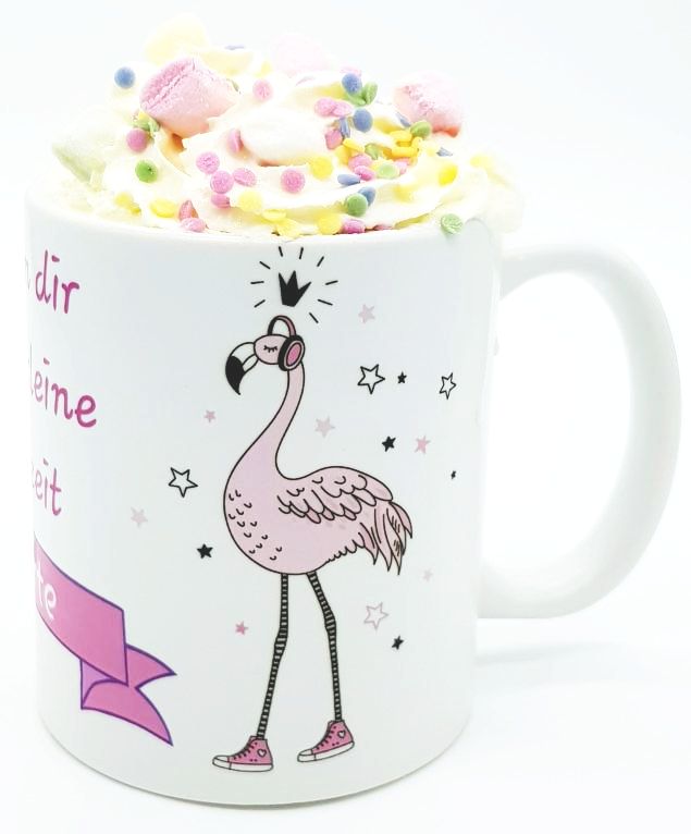 Tasse Cooler Flamingo in Chucks mit Wunschname