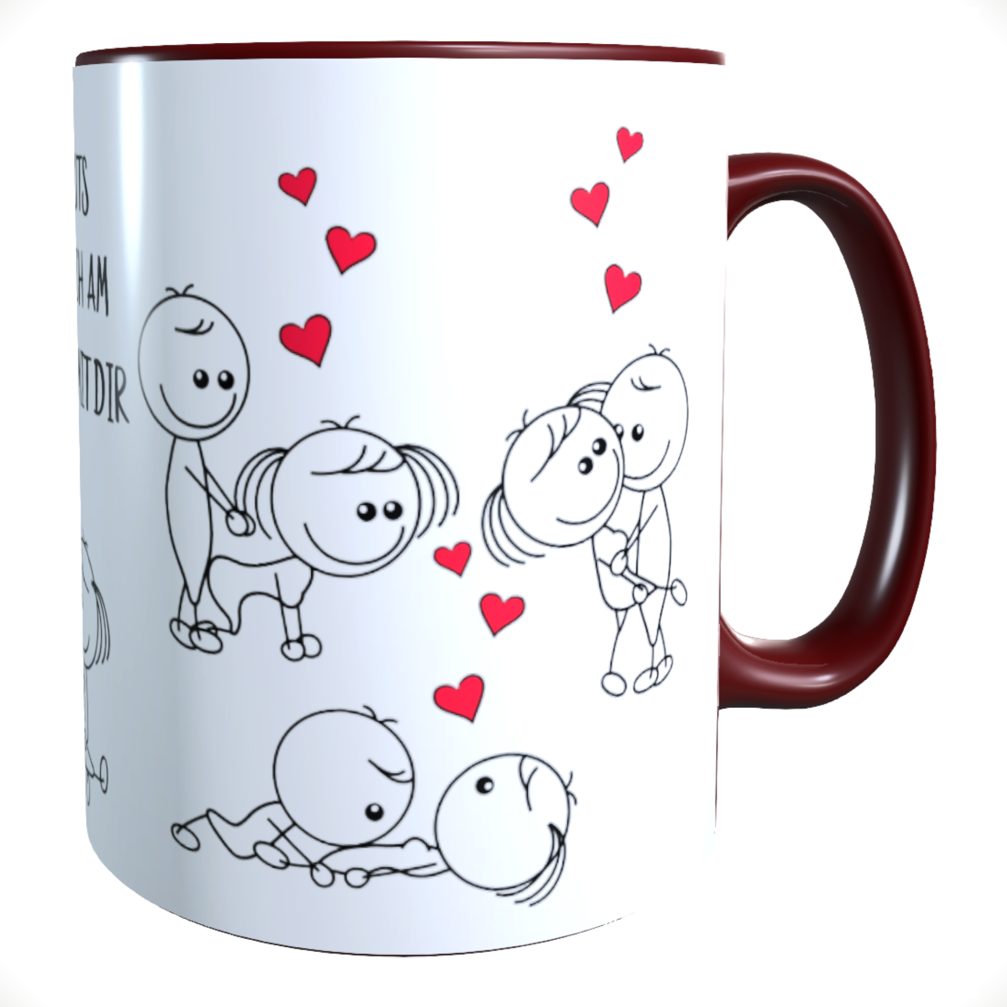 Kaffeebecher Valentinstag Lieblings-Workout Stellungen Tasse