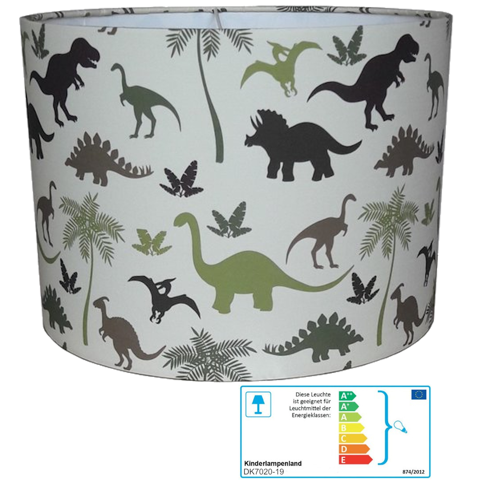 Kinderzimmerlampe Dino grün/braun