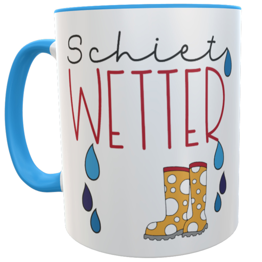 Schiet Wetter Tasse maritimer Kaffee-Becher inkl. Geschenkverpackung