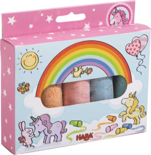 Haba Glitzerkreide Einhorn Glückspilz