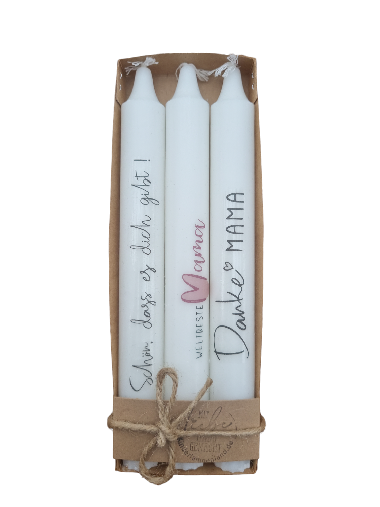 Stabkerzen Mama Muttertag 3er-Set