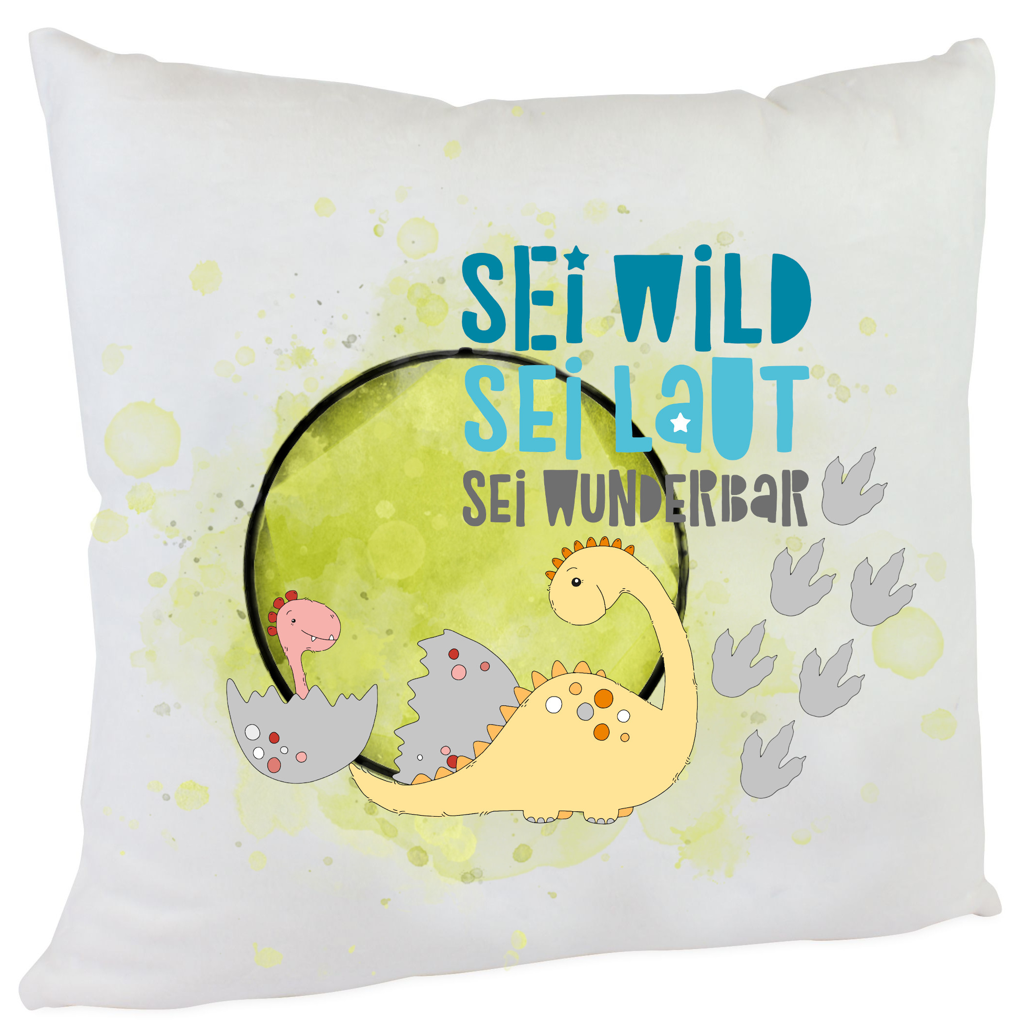 Kuschelkissen kleine Dinos sei wild