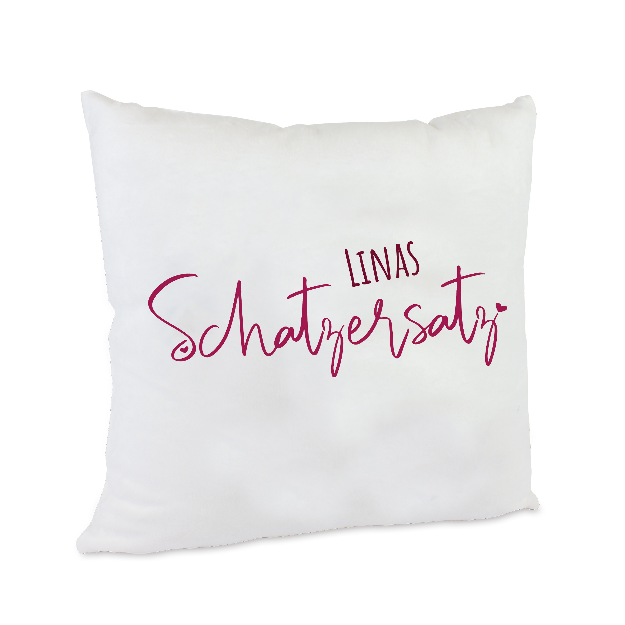 personalisiertes Kuschelkissen Schatzersatz