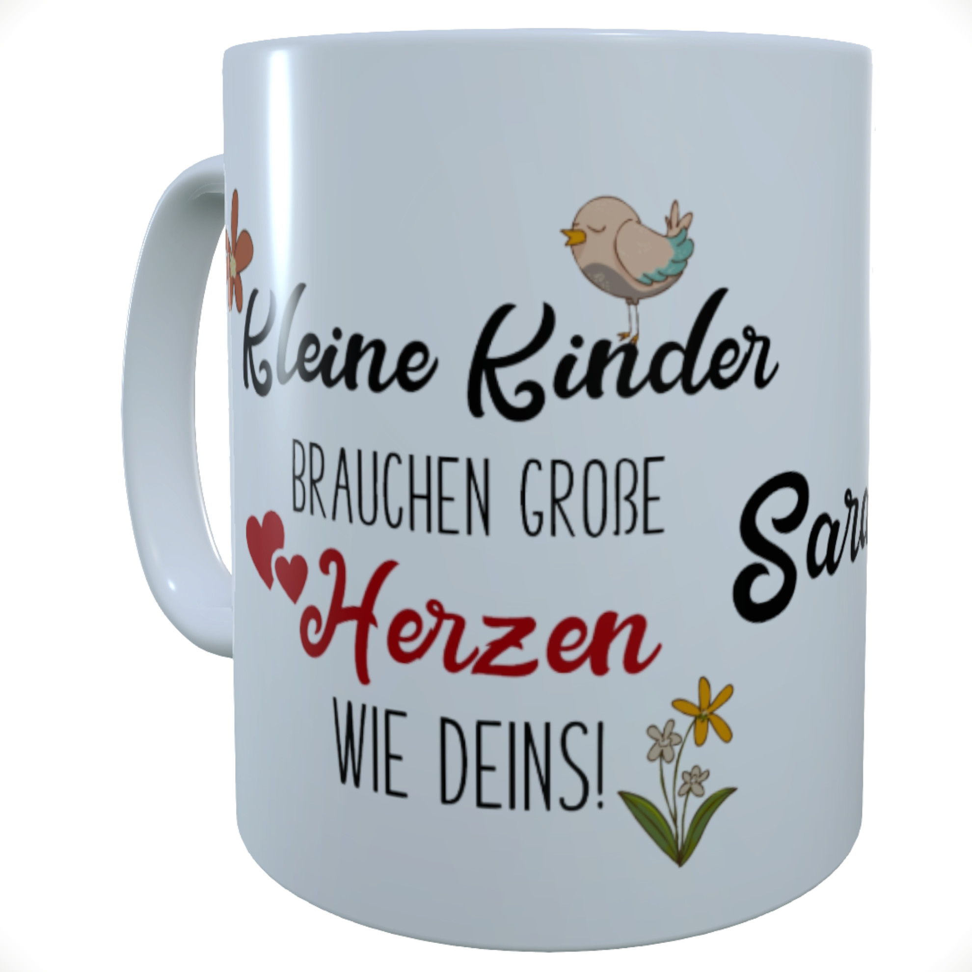 Danke-Tasse Erzieherin Name - Abschiedsgeschenk Kindergarten Schulbegleiterin