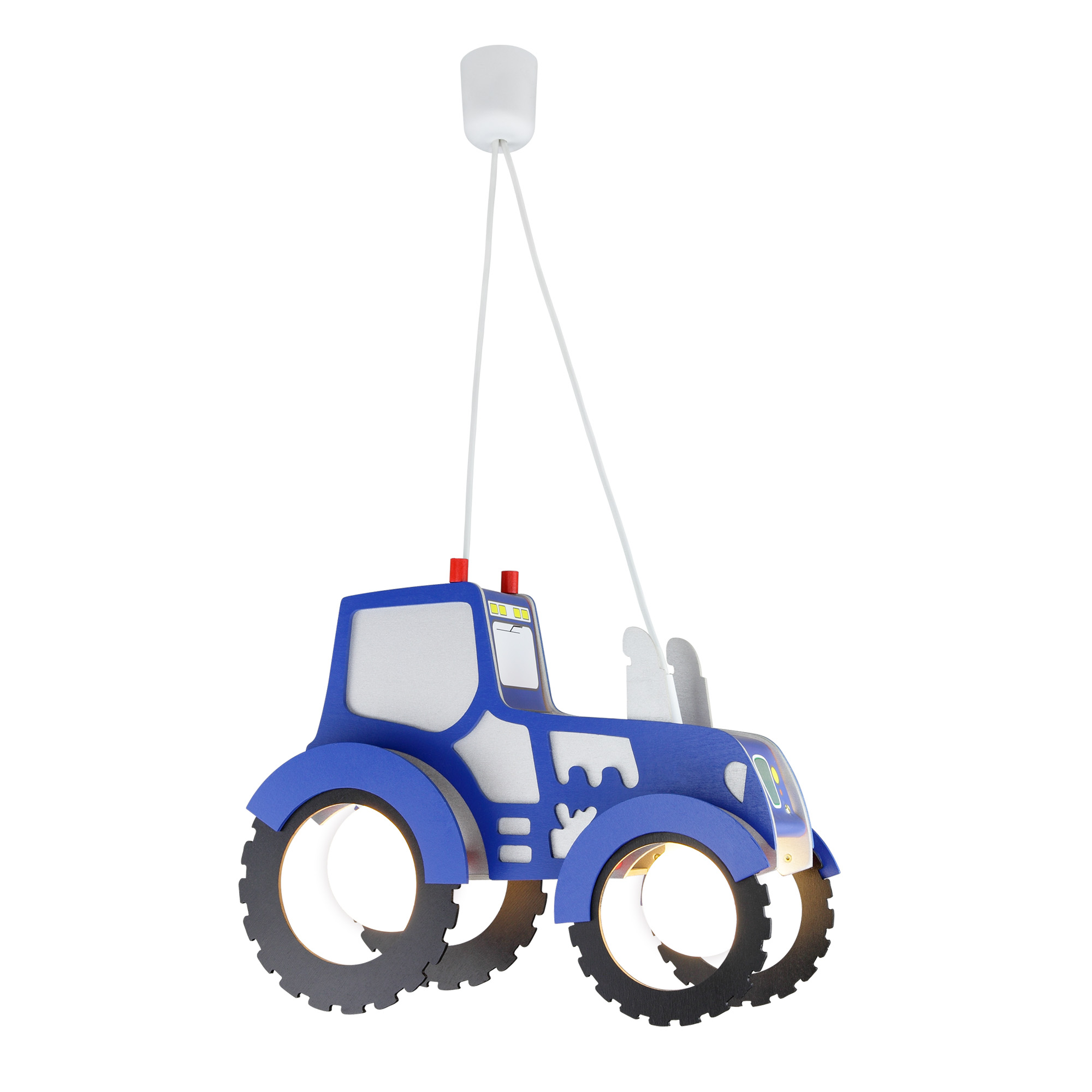 Elobra Pendellampe Traktor blau