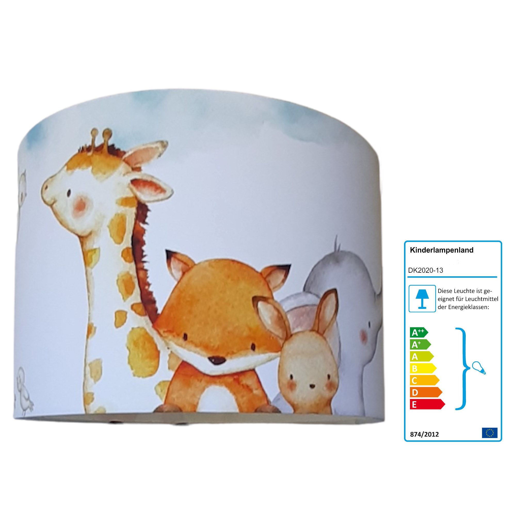 Kinderzimmerlampe Tiere bunt