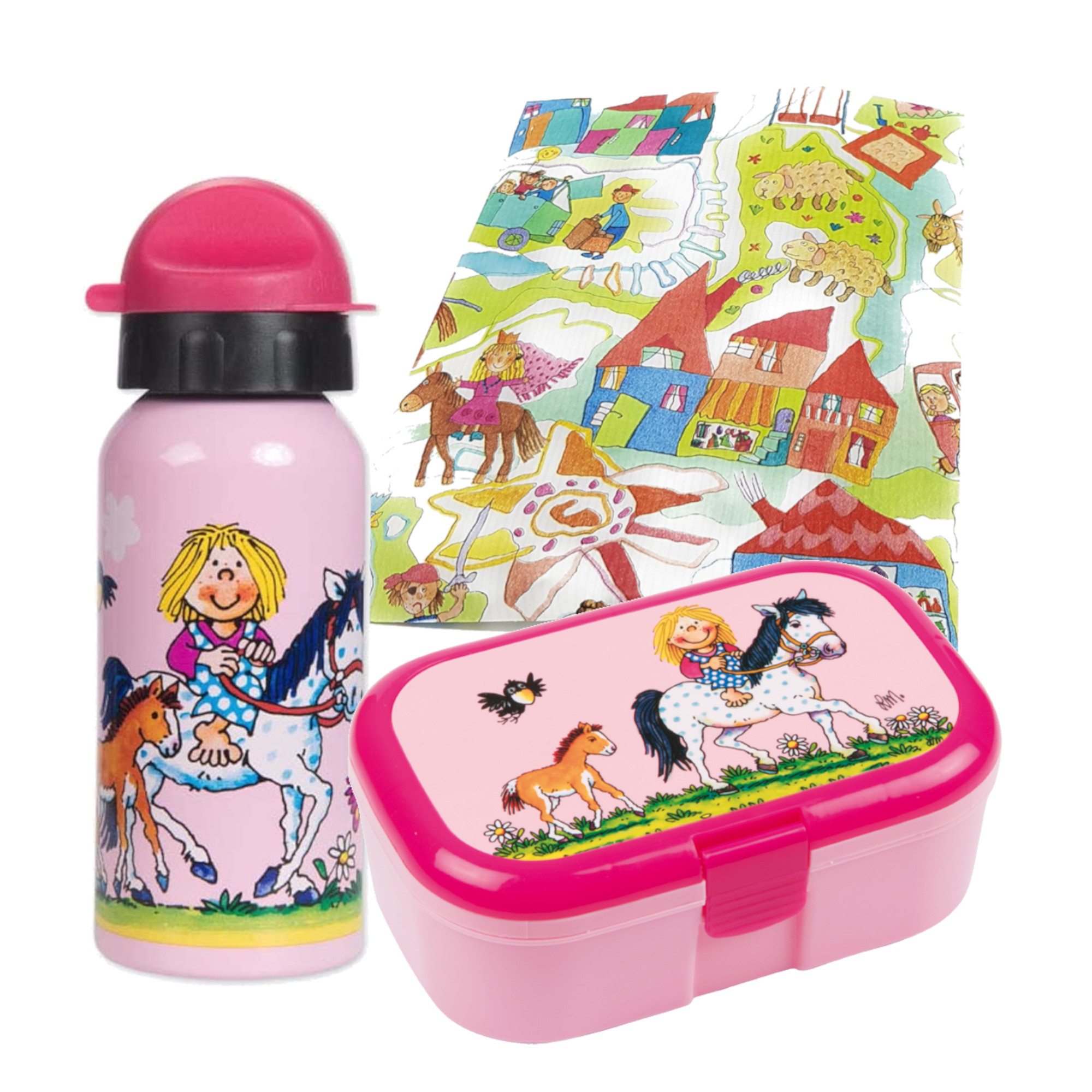 Lutz Mauder Brotdose und Trinkflasche Pony 400ml