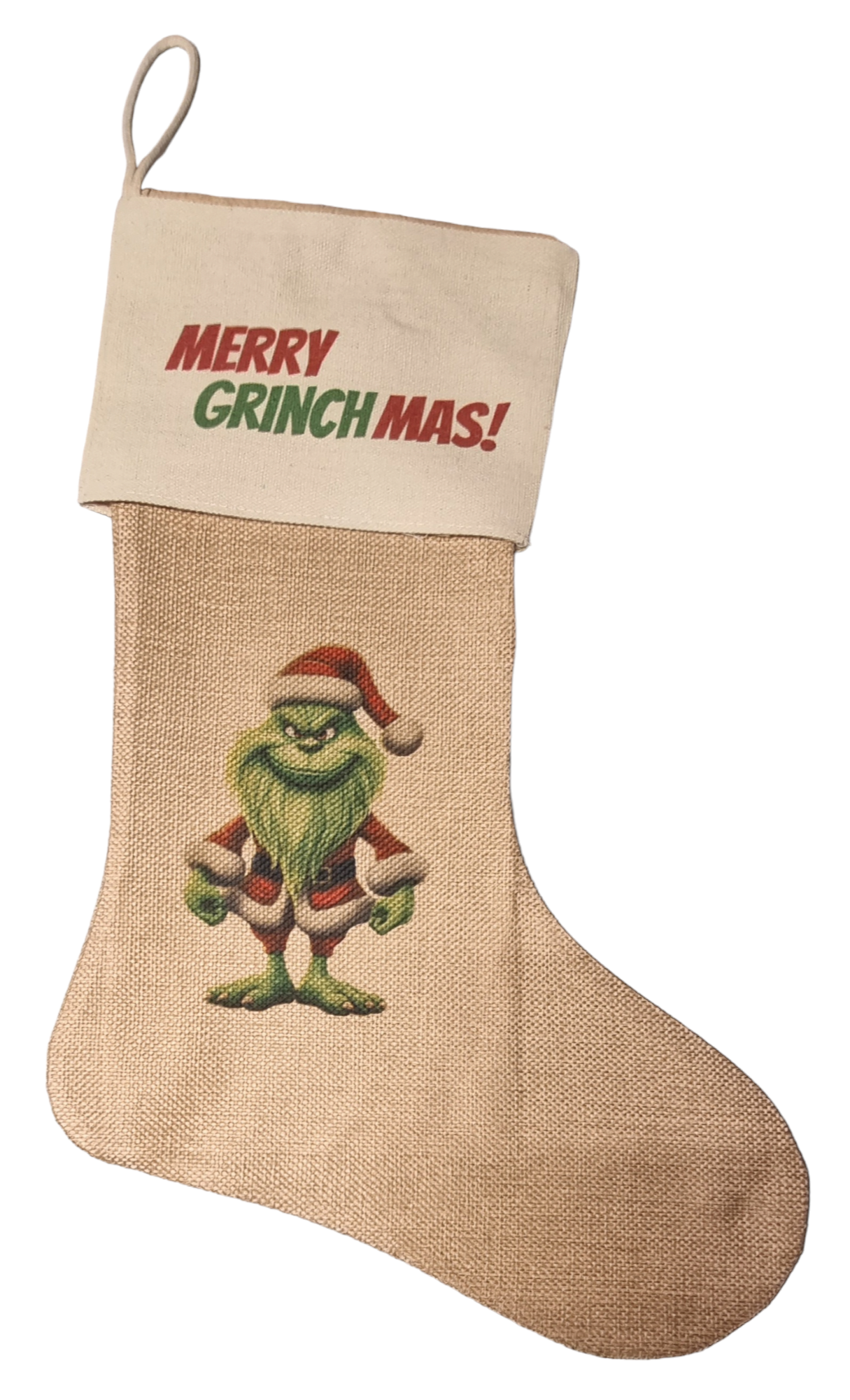 Nikolausstrumpf zum befüllen Merry Gr!nchMas!