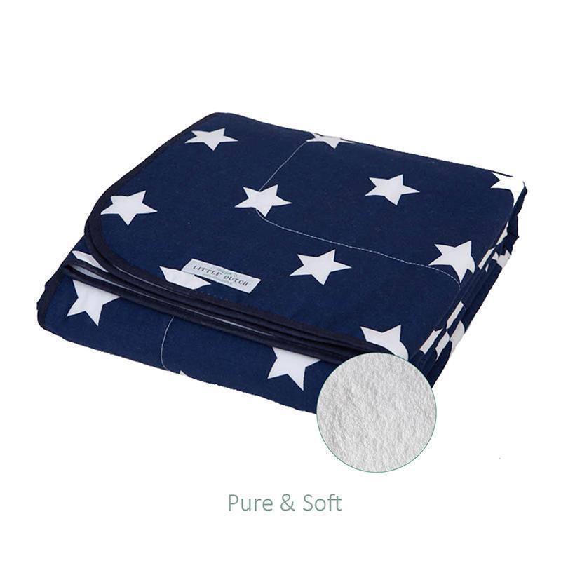 Little Dutch Kinderdecke Sterne dunkelblau 70 x 100 cm