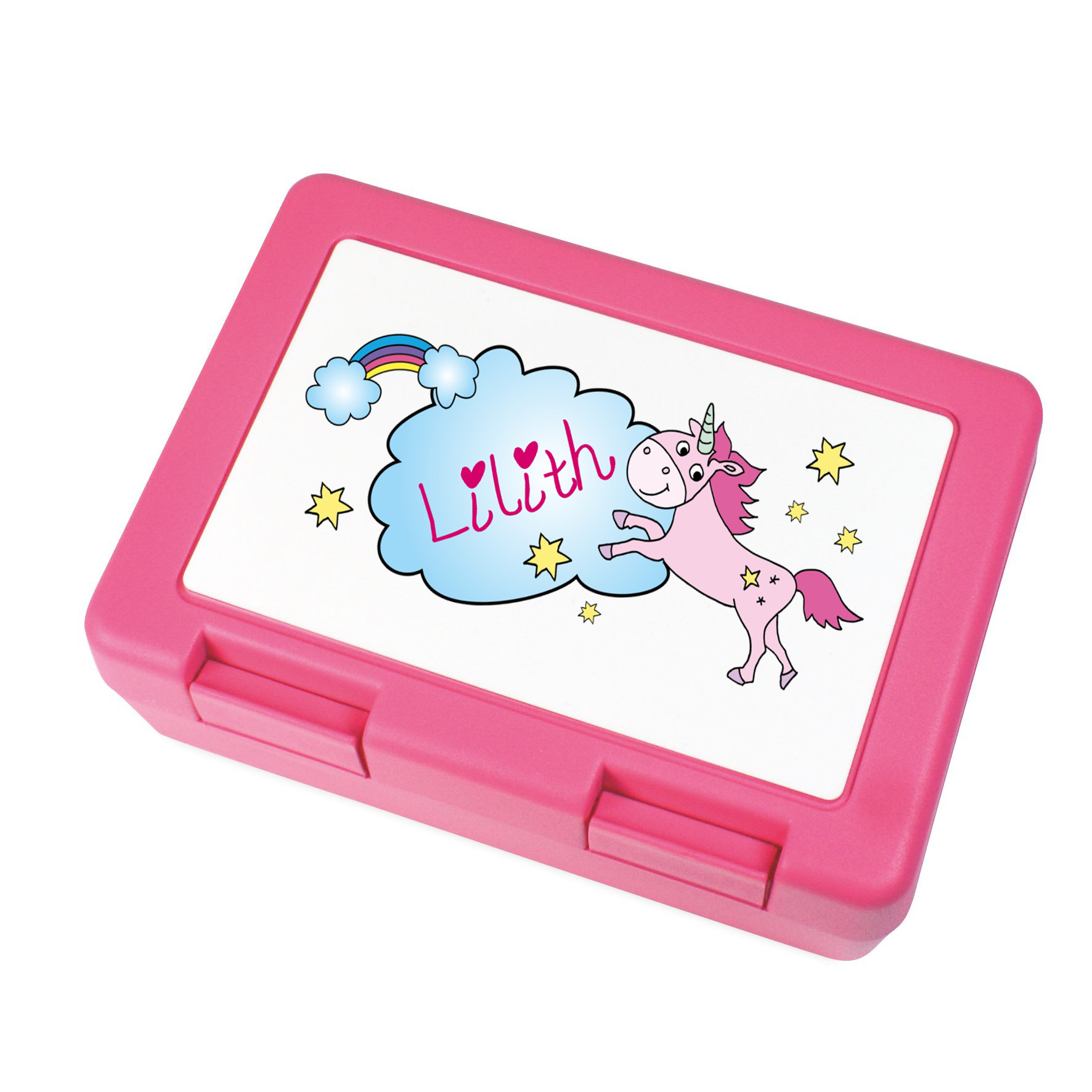 Brotdose Einhorn mit Wuschnamen personalisiert