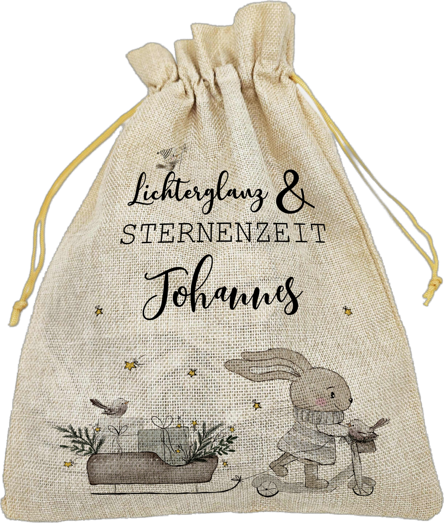 Nikolaussack Lichterglanz mit Namen Weihnachten personalisierte Verpackung