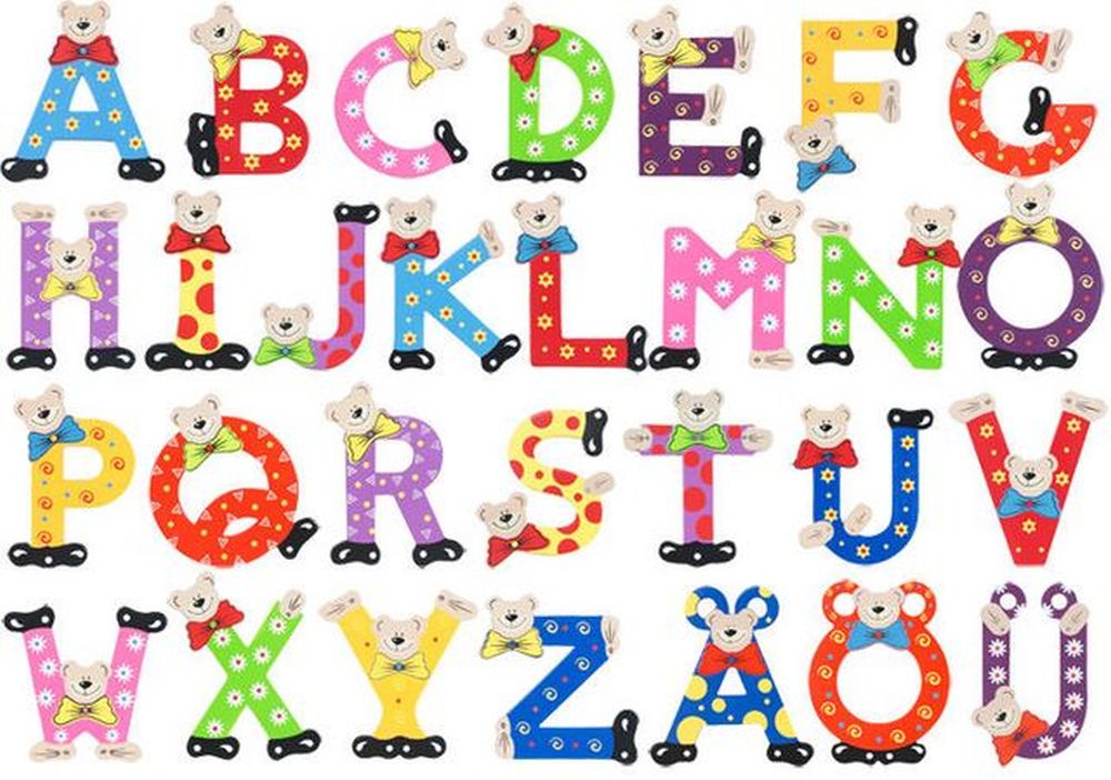 Playshoes Holzbuchstaben Bär im Set 3er Set