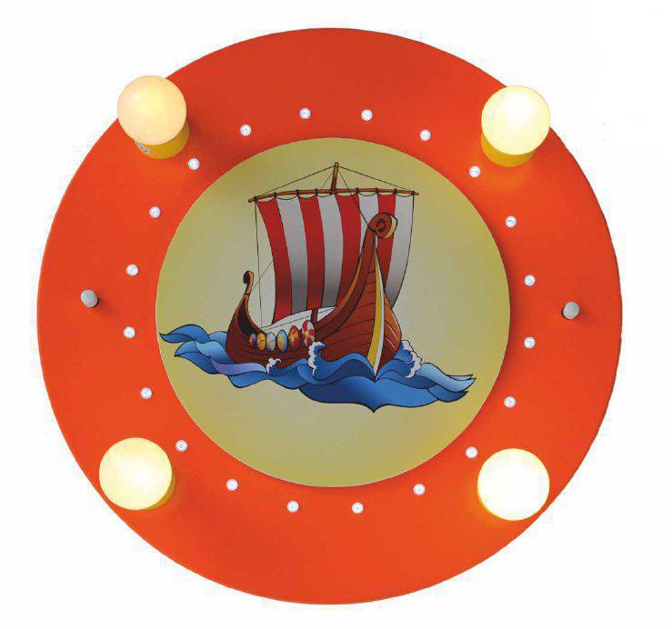 Elobra LED Kinderlampe Wikinger orange