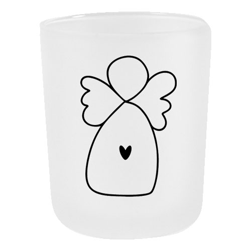 Teelichtglas Engel