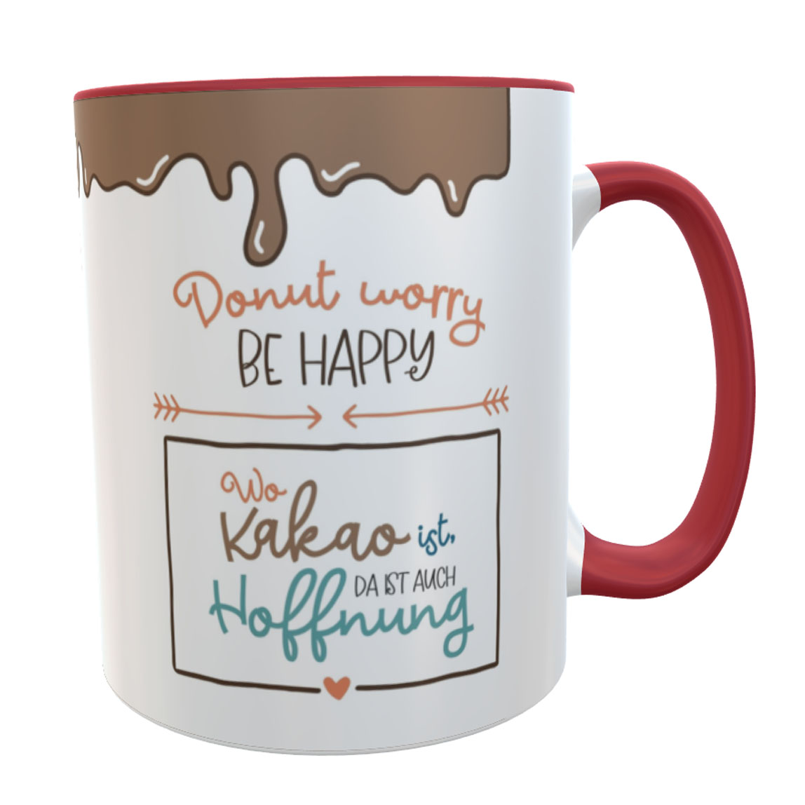 personalisierte Tasse Donut Kakaotasse Kaffeebecher
