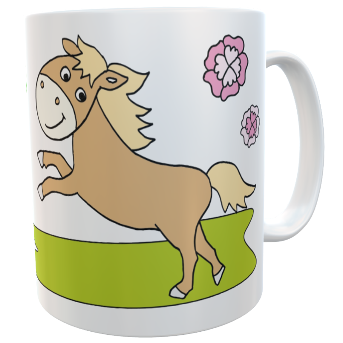 Namenstasse Pferd - personalisierte Kindertasse