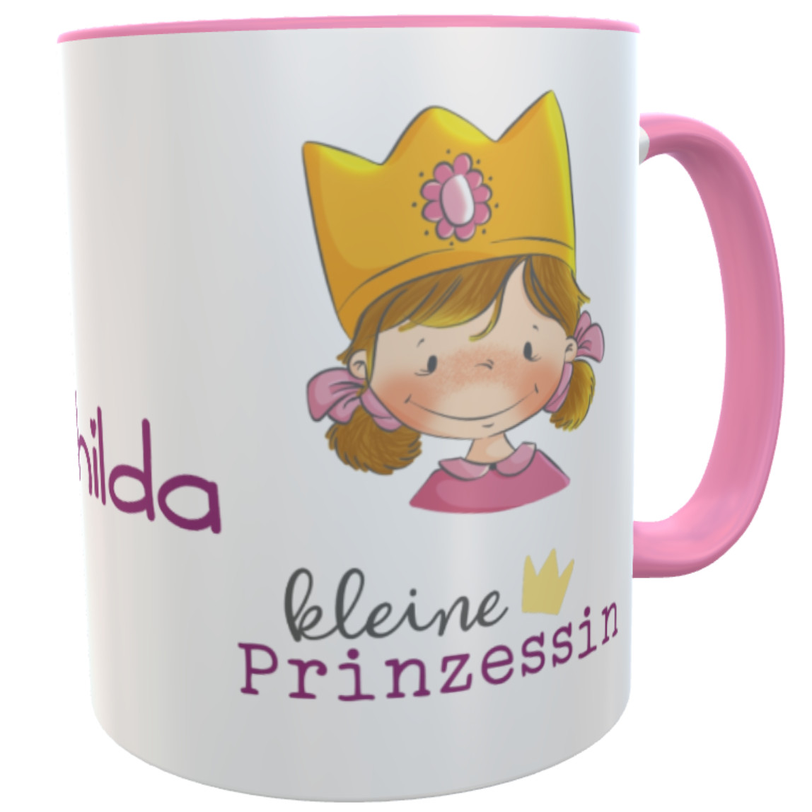 Tasse Prinzessin rosa Kunststofftasse personalisierte Kindertasse