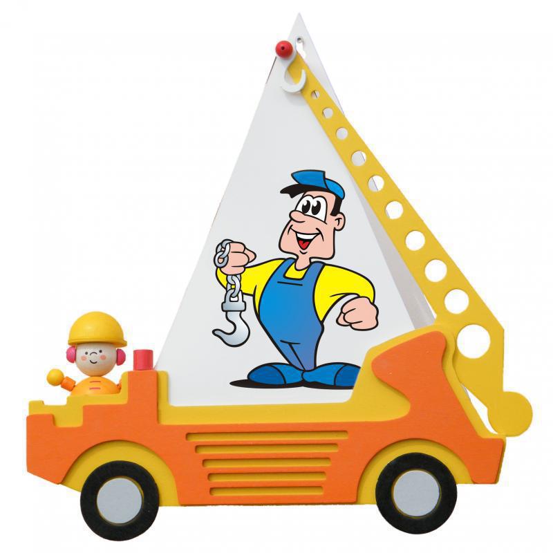 Elobra Wandleuchte Kranauto gelb/orange