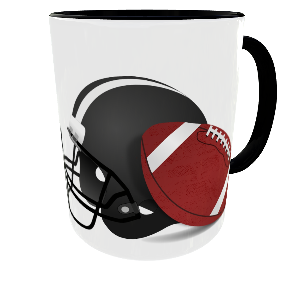 Kaffeetasse Football mit Spruch An jedem verdammten Sonntag