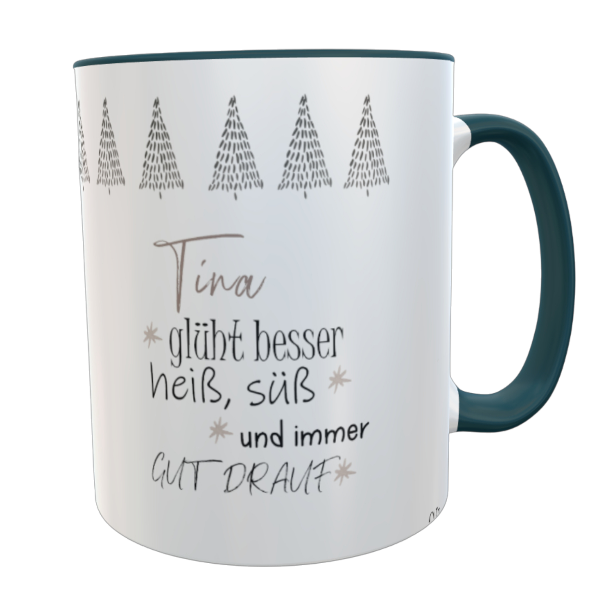 Personalisierter Glühweinbecher mit Namen – Lustige Tasse 330ml für Winter & Weihnachten – Geschenk Kollegin, Wichteln