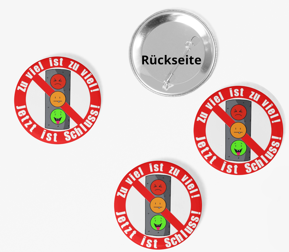 Set Buttons Zuviel ist zuviel! #bauerndemo #esreicht #generalstreik 3 Buttons Zuviel ist zuviel