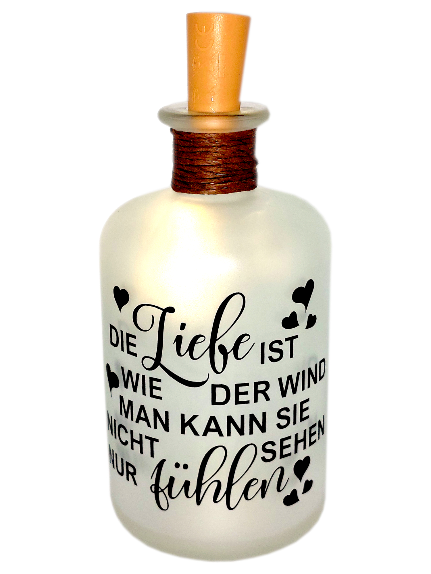 LED-Leuchtflasche Liebe Geschenk