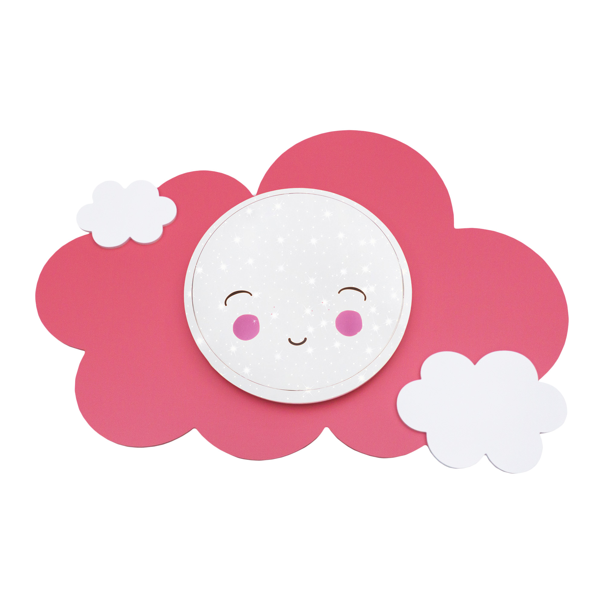 Elobra Deckenleuchte Wolke Starlight Smile altrosa/weiß