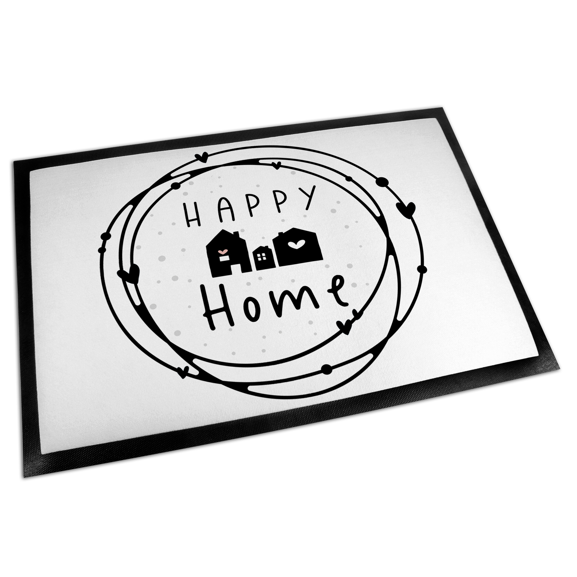 Fußmatte Happy Home 50 x 35cm Fußabtreter