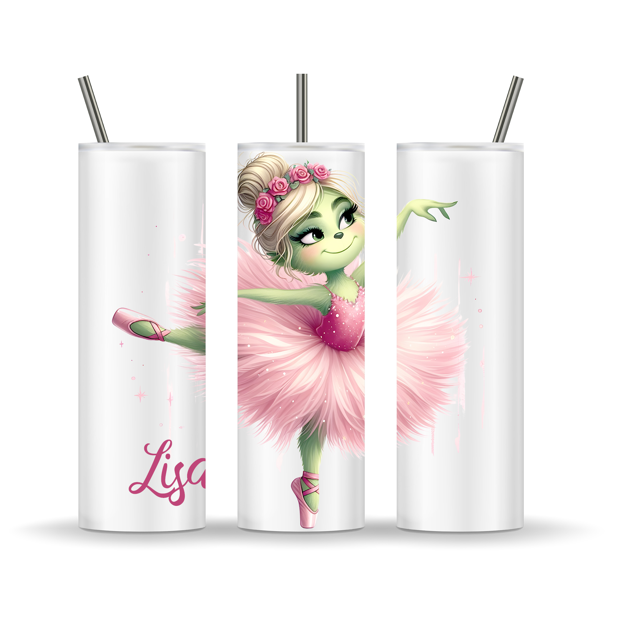 Tumbler Ballarina mit Namen