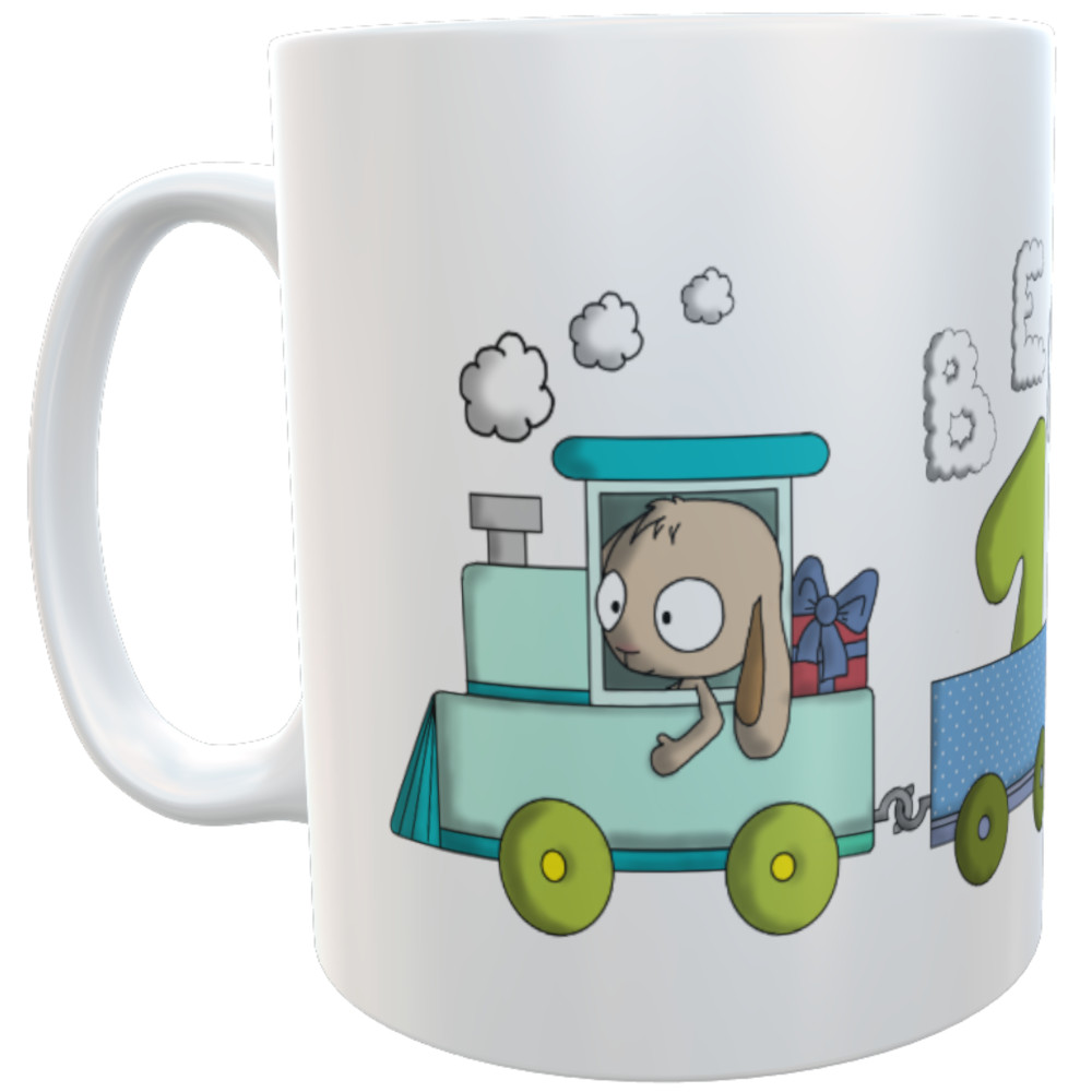Tasse Geburtstag Zug mit Namen 180ml mädchen 1 name