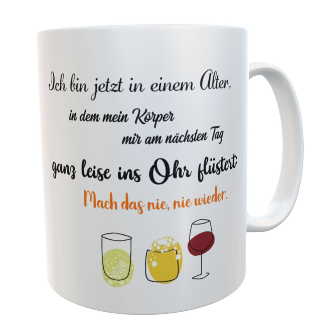 Lustige Tasse Kater fürs Büro Kaffeebecher Teetasse Katertasse mit Spruch Montag morgen Geschenk Kollegin beste Freundin