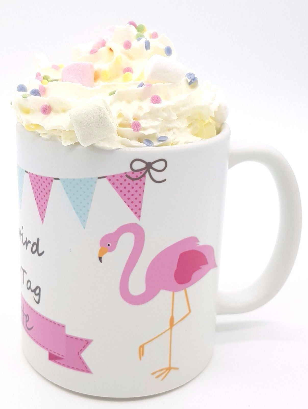 personalisierte Privattasse Flamingo mit Wunschname