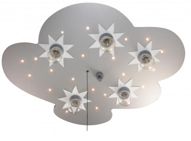 Niermann Deckenlampe Wolke mit Schlummerlicht LED titanfarben
