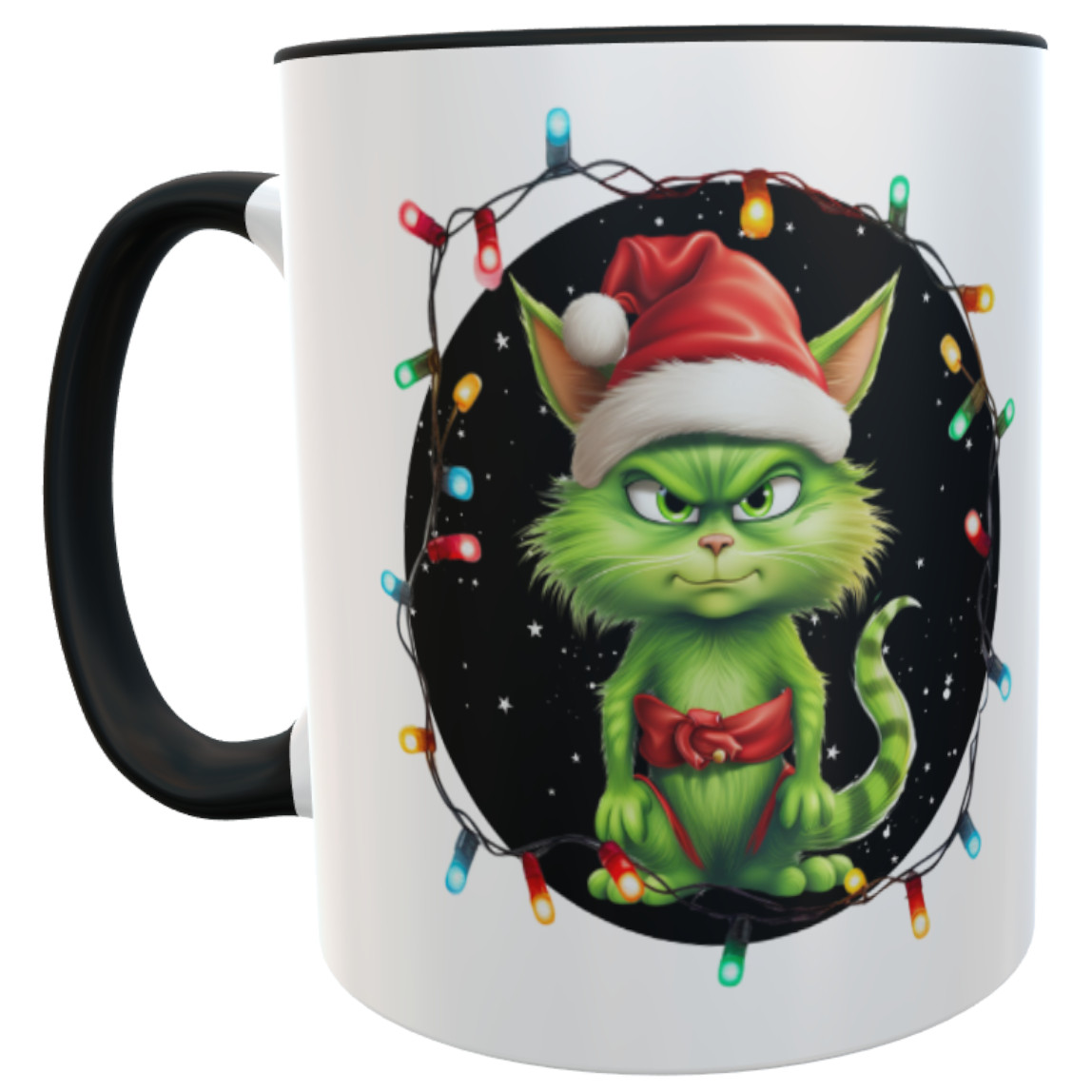 Weihnachtsmarkt-Glühwein-Tasse Team Green-Cat mit Name