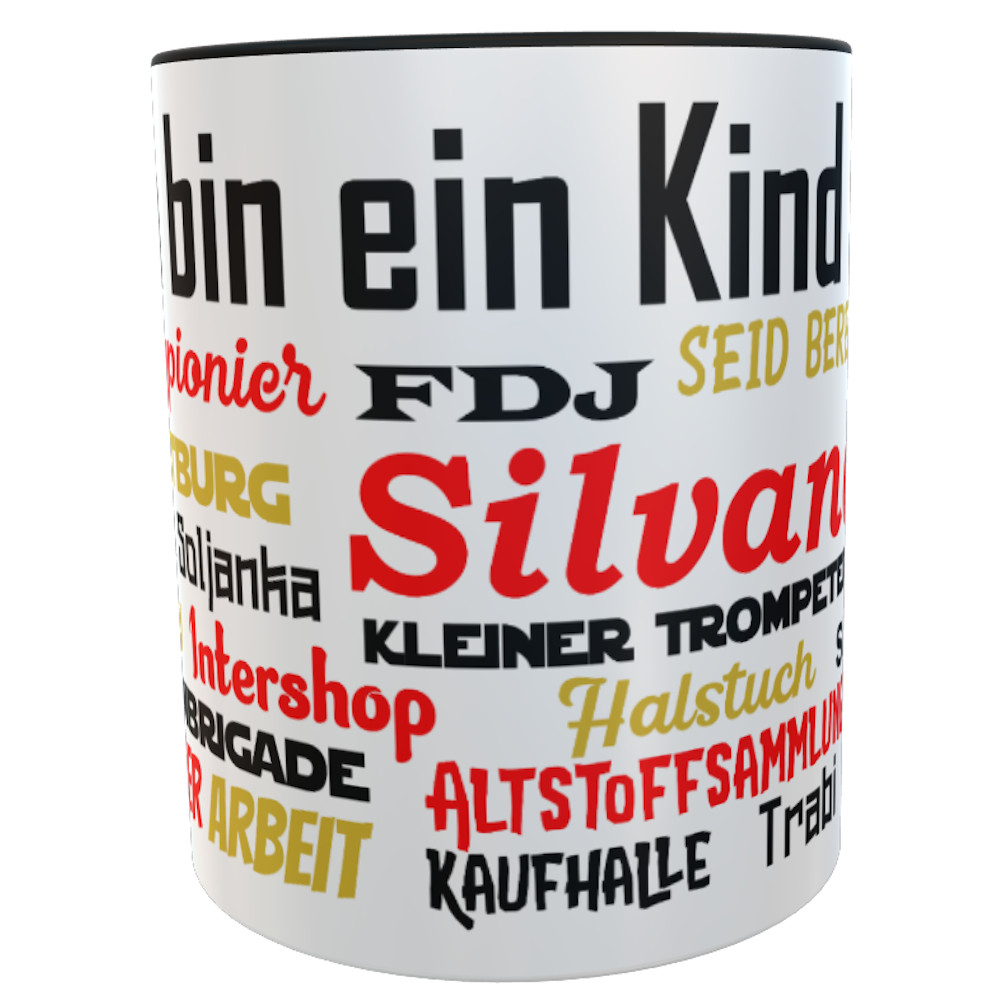 Namens-Tasse Ich bin ein Kind der DDR